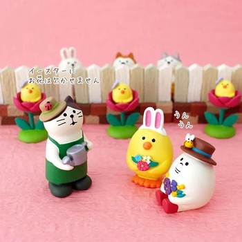 Smolena mini vrtna dekoracija s motivom mačke – japanski zakka stil, za posude i uređenje vrta