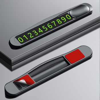 Slēpta metāla automobiļa stāvvietas plāksne TC002 ar logotipa drukāšanu un pielāgošanu