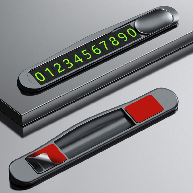 Slēpta metāla automobiļa stāvvietas plāksne TC002 ar logotipa drukāšanu un pielāgošanu