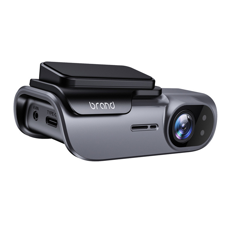 4K регистратор за автомобил без екран, едноканален запис, 5G/Wi‑Fi свързан, 140° обектив, видеозапис 3840×2160, TF карта до 256 ГБ