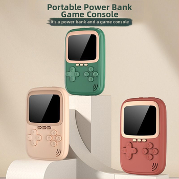 Prenosná herná konzola 500 v 1, powerbank 10 000 mAh, dvojitá funkcia, FC retro mini