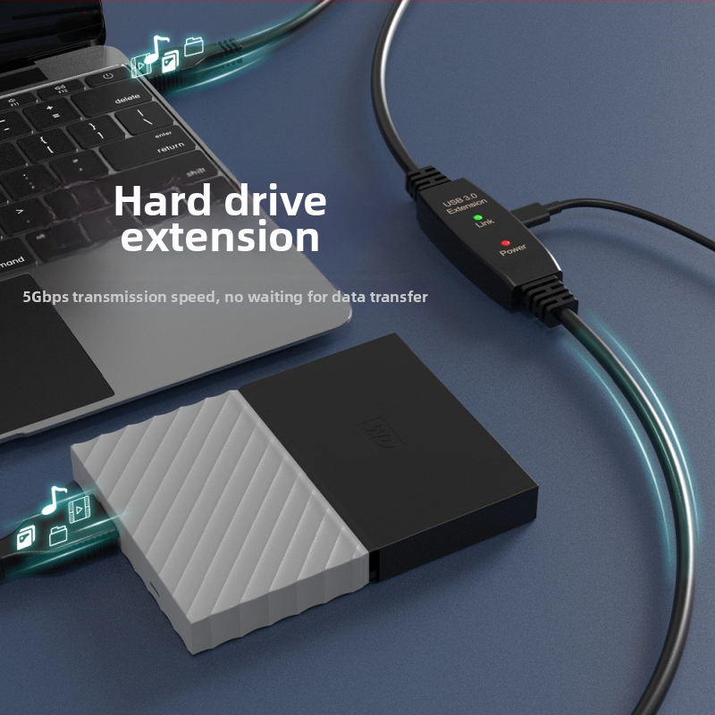 Καλώδιο επέκτασης USB 3.0 A-A για υπολογιστή, μοντέλο U3AA10, χαλκός χωρίς οξείδωση, συνδετήρες έγχυσης, καλώδιο προσαρμογής