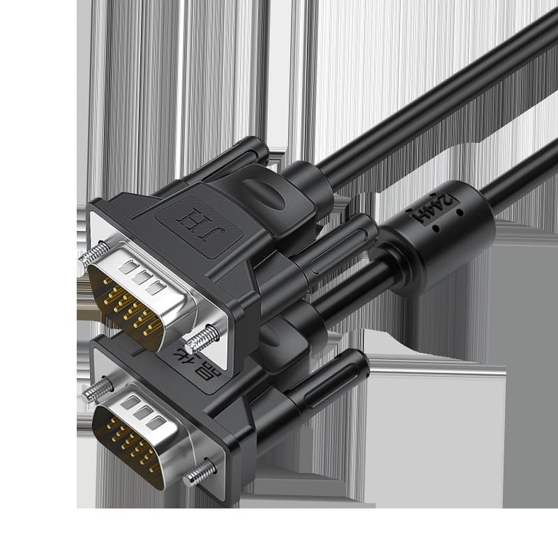 VGA adaptera kabelis JC18 datoram uz ekrānu/projektoru, adaptera kabelis, augstas kvalitātes vadītājs, PVC izolācija