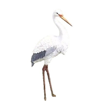 Lifelike egret resin statue for outdoor garden decor - Chinese-style resin crafts