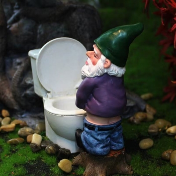 Ρητίνης Διακοσμητικό Νάνου-Ξωτικού - Στυλ Καρτούν, Συνθετική Ρητίνη, Διακοσμητικά Ρητίνης, Συσκευασία από Χαρτόνι