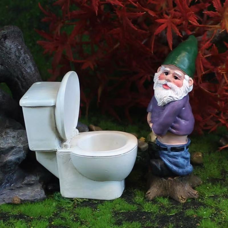 Ρητίνης Διακοσμητικό Νάνου-Ξωτικού - Στυλ Καρτούν, Συνθετική Ρητίνη, Διακοσμητικά Ρητίνης, Συσκευασία από Χαρτόνι