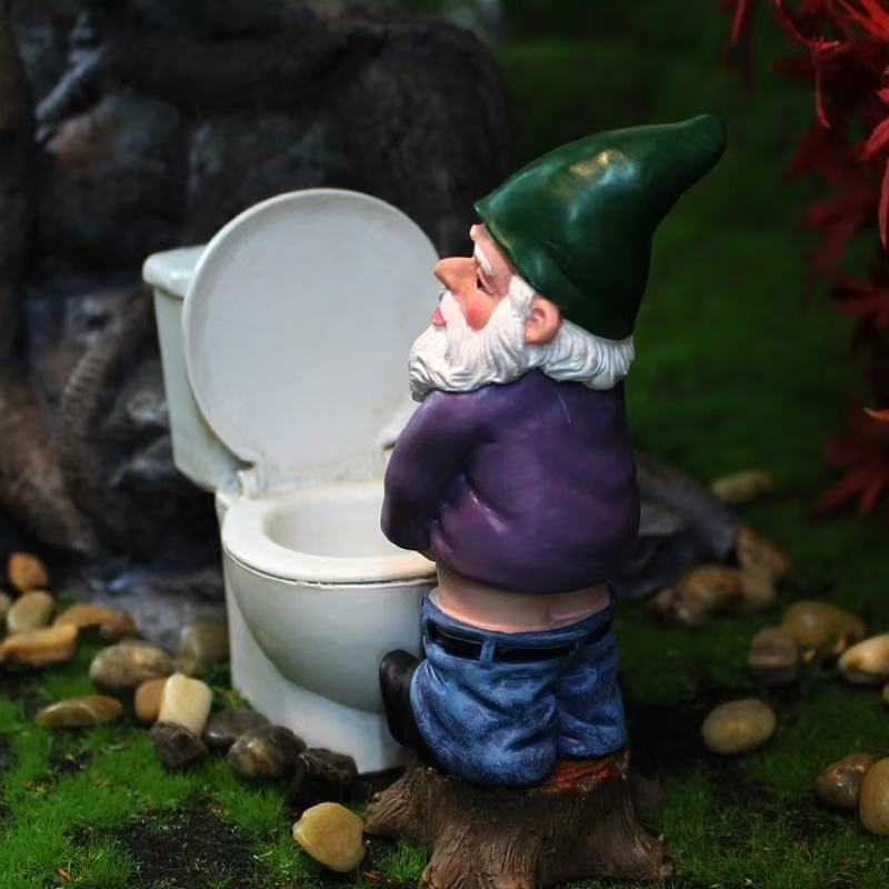 Ρητίνης Διακοσμητικό Νάνου-Ξωτικού - Στυλ Καρτούν, Συνθετική Ρητίνη, Διακοσμητικά Ρητίνης, Συσκευασία από Χαρτόνι