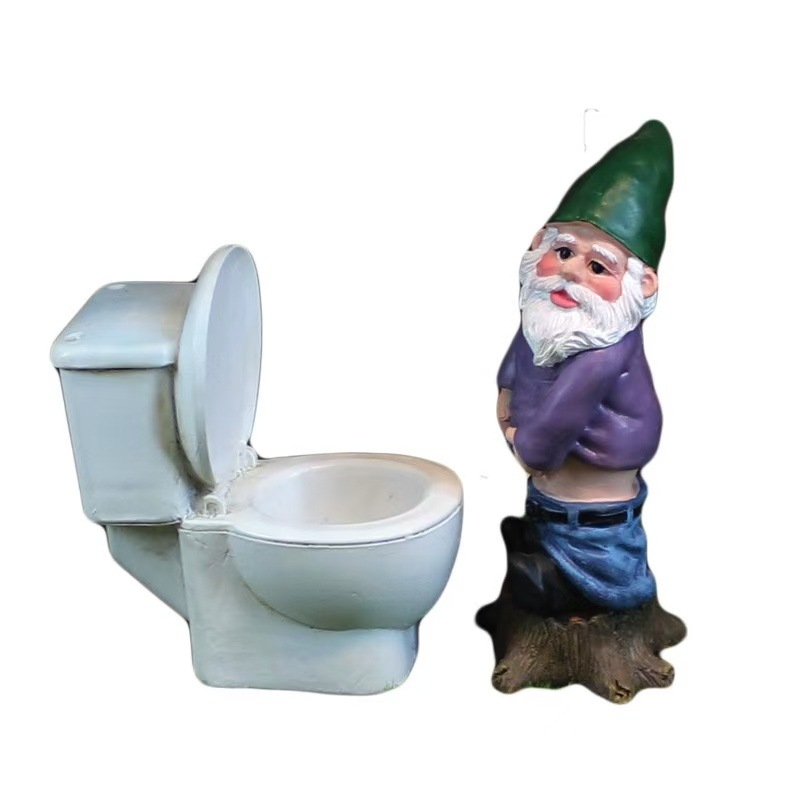 Ρητίνης Διακοσμητικό Νάνου-Ξωτικού - Στυλ Καρτούν, Συνθετική Ρητίνη, Διακοσμητικά Ρητίνης, Συσκευασία από Χαρτόνι