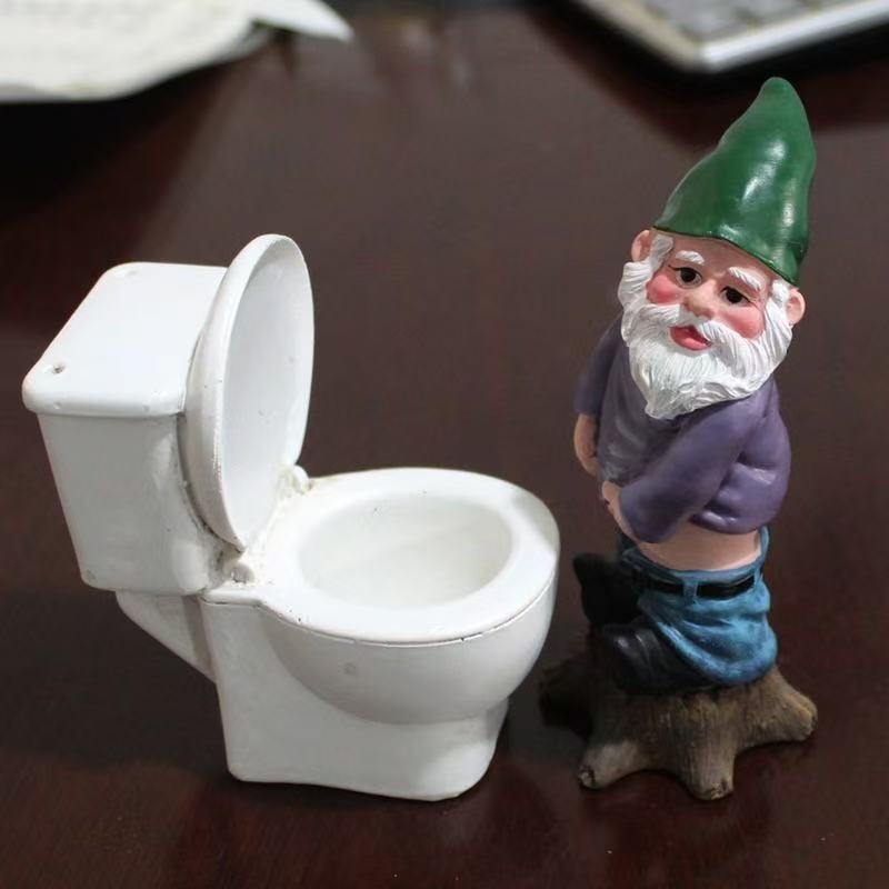 Ρητίνης Διακοσμητικό Νάνου-Ξωτικού - Στυλ Καρτούν, Συνθετική Ρητίνη, Διακοσμητικά Ρητίνης, Συσκευασία από Χαρτόνι