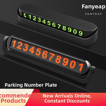 Panyi Autovietņu Parkošanas Numeru Plāksne – Auto Uzstādāma Pagaidu Telefona Numura Plāksne Parkēšanai (Digitālā, Materiāls: Cits, Bez Pielāgošanas)