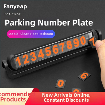 Panyi Autovietņu Parkošanas Numeru Plāksne – Auto Uzstādāma Pagaidu Telefona Numura Plāksne Parkēšanai (Digitālā, Materiāls: Cits, Bez Pielāgošanas)