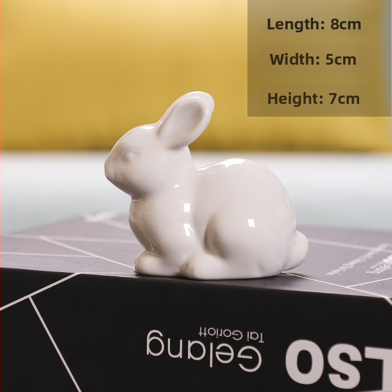 Porcelānas trusītis figūriņa – roku darbs porcelāna dekors, dzīvnieku skulptūra, vienkāršs un mūsdienīgs stils, glazēta virsma