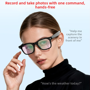 AI Έξυπνα Γυαλιά με Φωτοχρωματικές Φακοί, Κάμερα HD 800, Μετάφραση για 25 Χώρες, Μπαταρία 300mAh, Bluetooth Συνδεσιμότητα