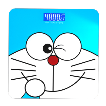 Ψηφιακή ζυγαριά μέτρησης βάρους – μινιμαλιστικός σχεδιασμός καρτούν για φοιτητές, μέγιστη ικανότητα 180 kg, τροφοδοσία USB ή μπαταρία