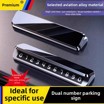 Elektronički model Ideal MEGA/L6/L7L8L9 – privremena tablica za parkiranje s brojem za automobil, unutarnja modifikacija, bez logotipa