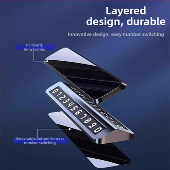 Elektronički model Ideal MEGA/L6/L7L8L9 – privremena tablica za parkiranje s brojem za automobil, unutarnja modifikacija, bez logotipa