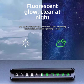 Elektronički model Ideal MEGA/L6/L7L8L9 – privremena tablica za parkiranje s brojem za automobil, unutarnja modifikacija, bez logotipa