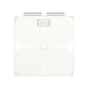 Cântar inteligent de corp pentru uz casnic, cu opt electrozi, Bluetooth, conectivitate la aplicație, testare de grăsime și apă, capacitate 150 kg