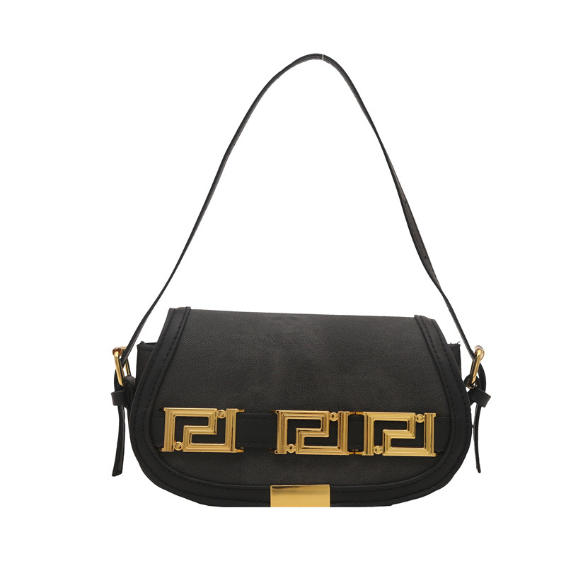 Geantă crossbody PU, formă pătrată orizontală, închidere cu capac, buzunar pentru documente