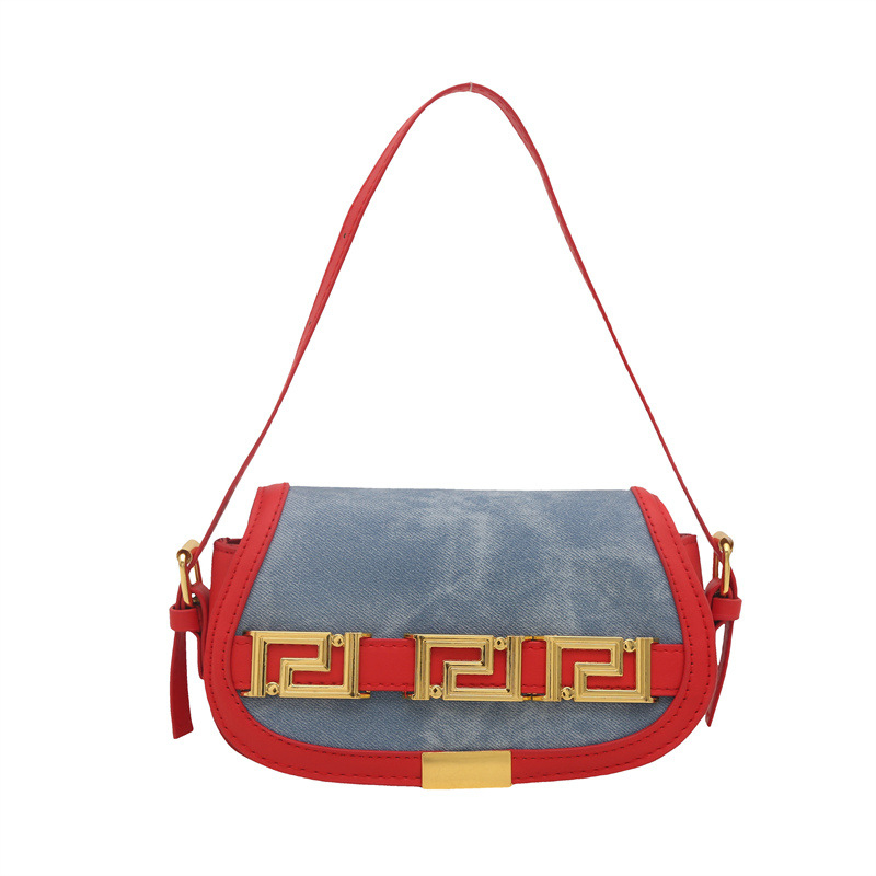 Geantă crossbody PU, formă pătrată orizontală, închidere cu capac, buzunar pentru documente