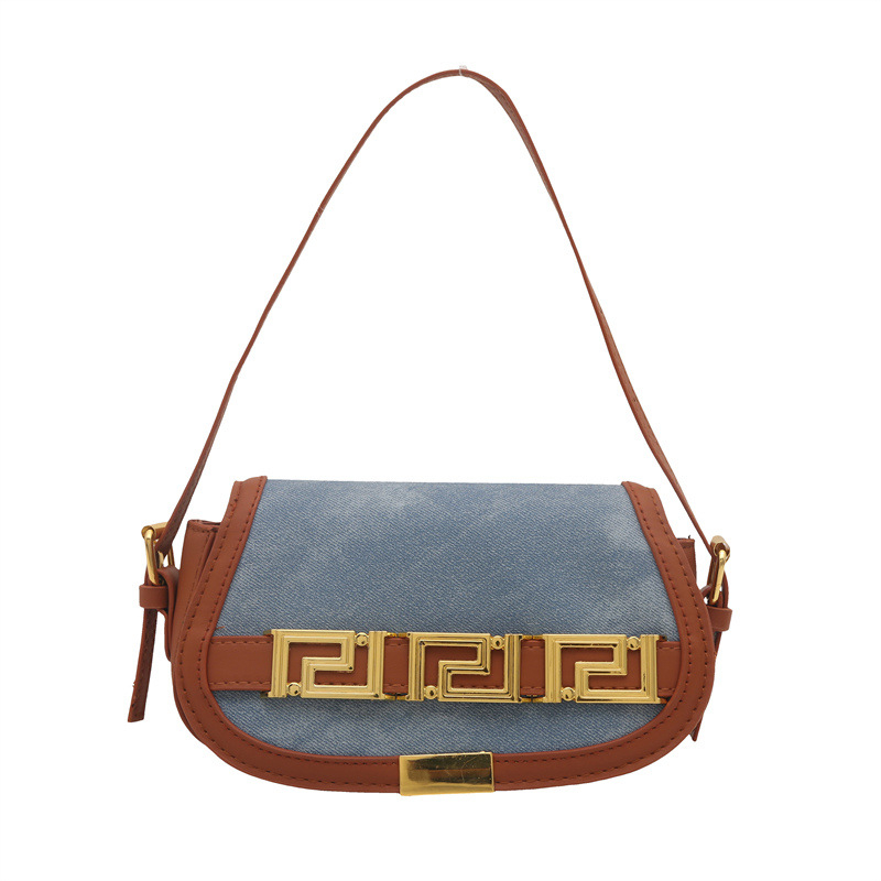 Geantă crossbody PU, formă pătrată orizontală, închidere cu capac, buzunar pentru documente