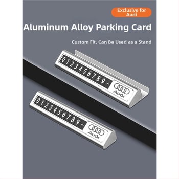 Laikina stovėjimo numerio plokštelė Audi A6L/A4L/A3/Q2/Q7/Q3/A5/A6/A7/A8L – Longzhen metalinė, pritaikoma, paslėptas tipas