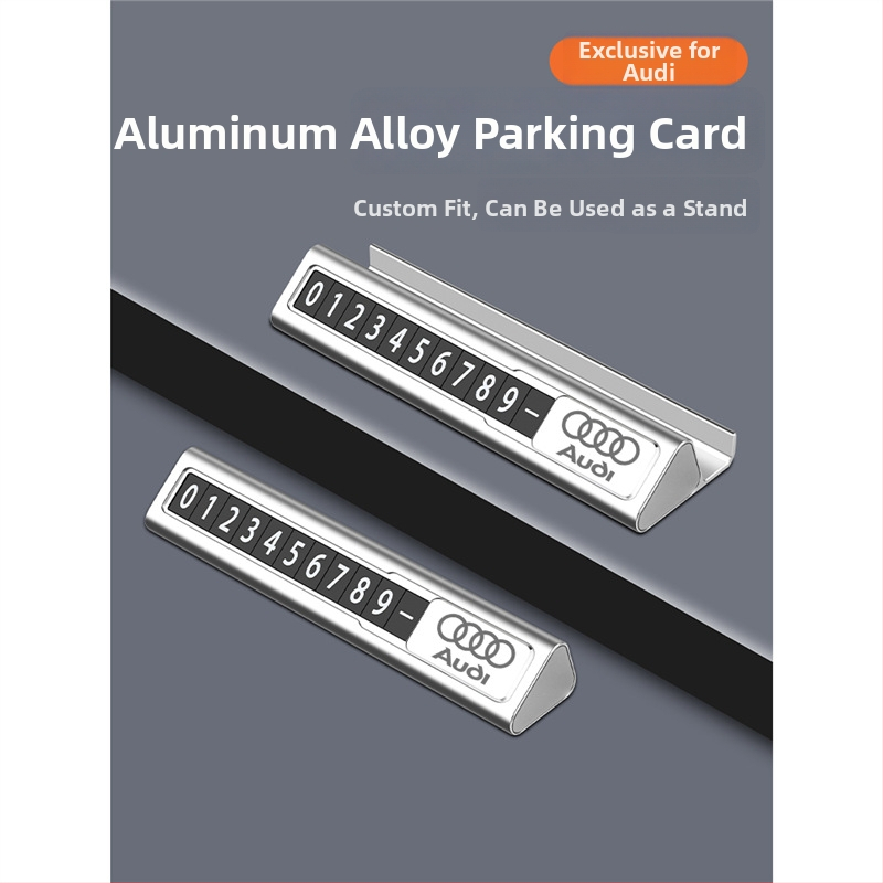 Laikina stovėjimo numerio plokštelė Audi A6L/A4L/A3/Q2/Q7/Q3/A5/A6/A7/A8L – Longzhen metalinė, pritaikoma, paslėptas tipas