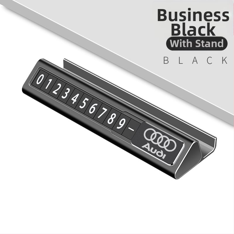 Laikina stovėjimo numerio plokštelė Audi A6L/A4L/A3/Q2/Q7/Q3/A5/A6/A7/A8L – Longzhen metalinė, pritaikoma, paslėptas tipas