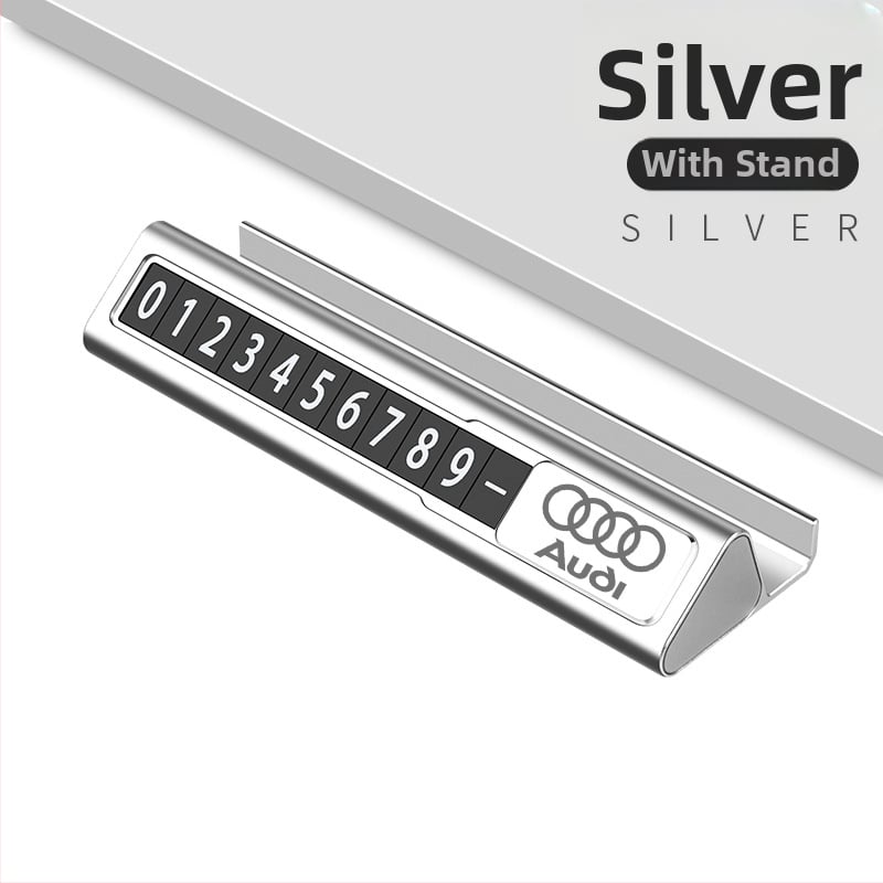 Laikina stovėjimo numerio plokštelė Audi A6L/A4L/A3/Q2/Q7/Q3/A5/A6/A7/A8L – Longzhen metalinė, pritaikoma, paslėptas tipas