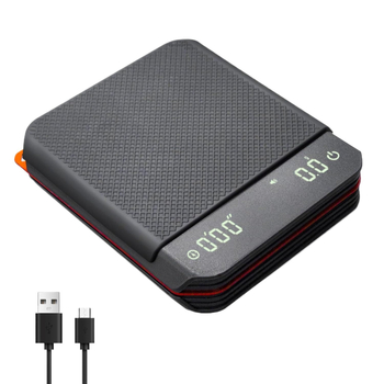 Мини кафе скала с интелигентен автоматичен таймер, цифрова електронна скала за кафе, капацитет 2 кг, USB захранване, модел Guanglida-CN668, марка TONGLEI