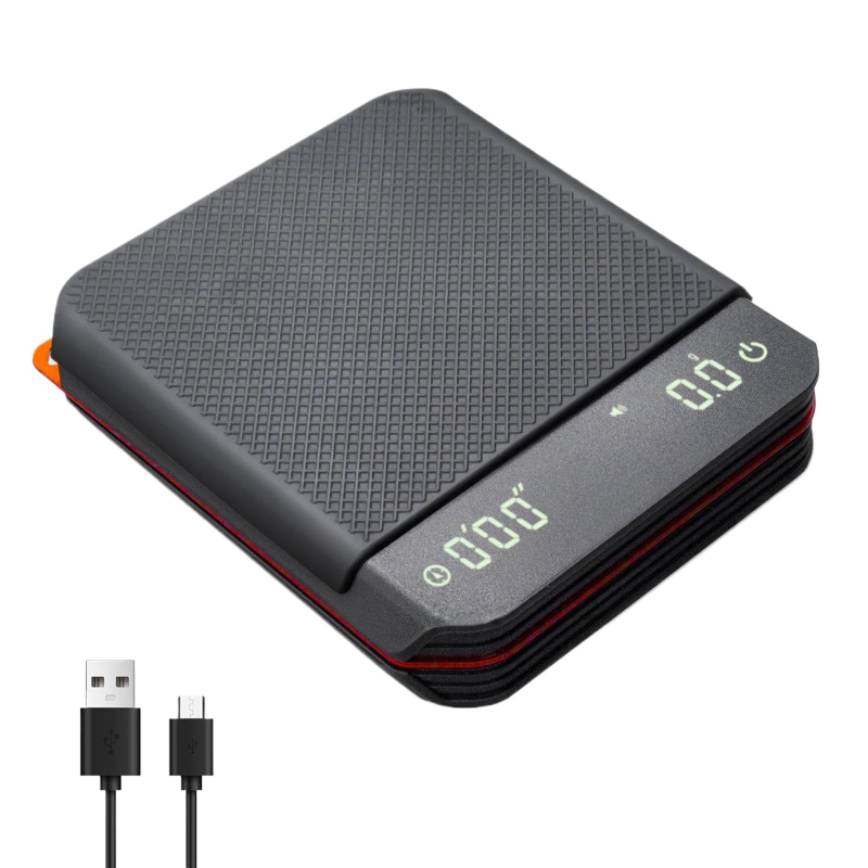 Мини кафе скала с интелигентен автоматичен таймер, цифрова електронна скала за кафе, капацитет 2 кг, USB захранване, модел Guanglida-CN668, марка TONGLEI