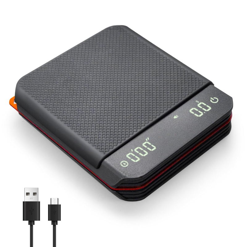 Мини кафе скала с интелигентен автоматичен таймер, цифрова електронна скала за кафе, капацитет 2 кг, USB захранване, модел Guanglida-CN668, марка TONGLEI