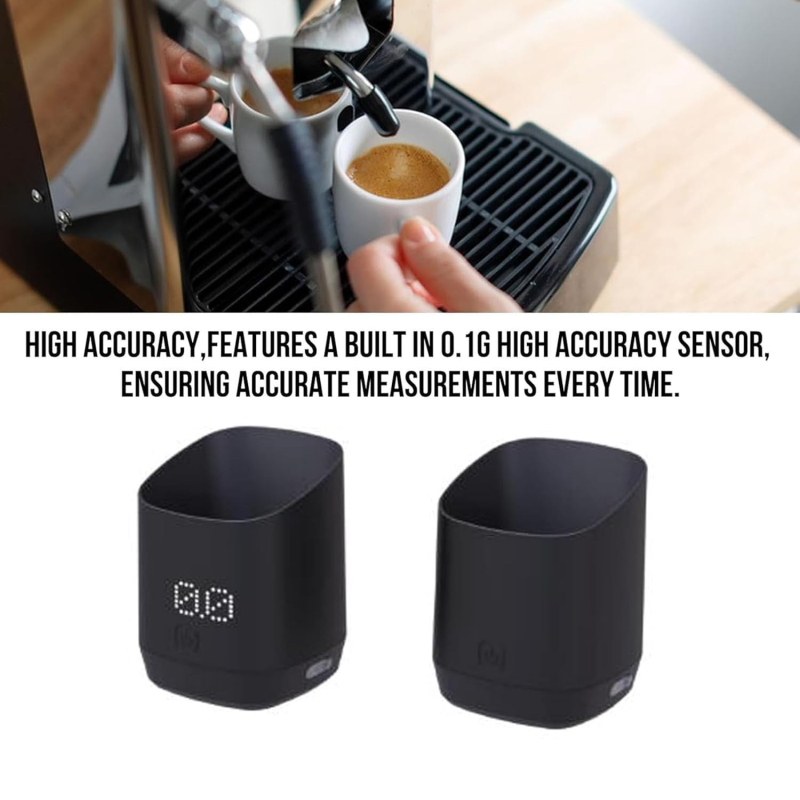 Водоустойчива кафе скала с LED дисплей, таймер, Type-C зареждане, 500 g капацитет, за кухнята