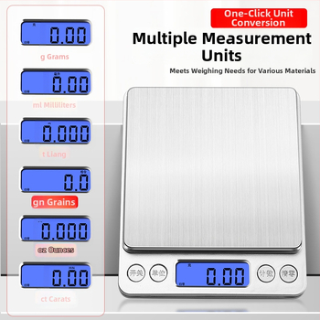 Driize Електронна везна за златни бижута, висока прецизност, разделителна способност 0.01 g, капацитет 500 g, батерийно захранване