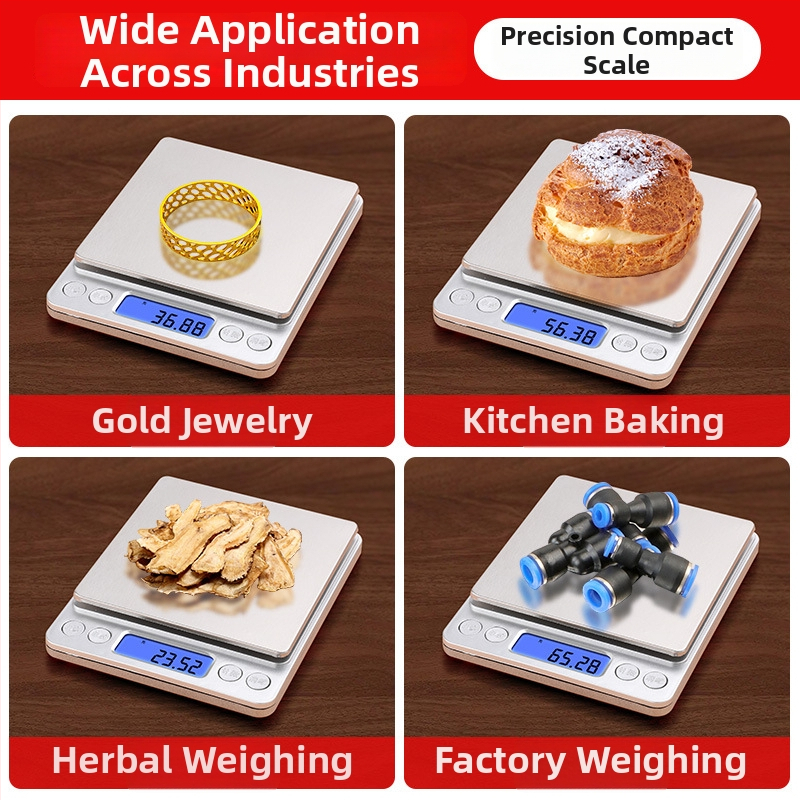 Driize Електронна везна за златни бижута, висока прецизност, разделителна способност 0.01 g, капацитет 500 g, батерийно захранване