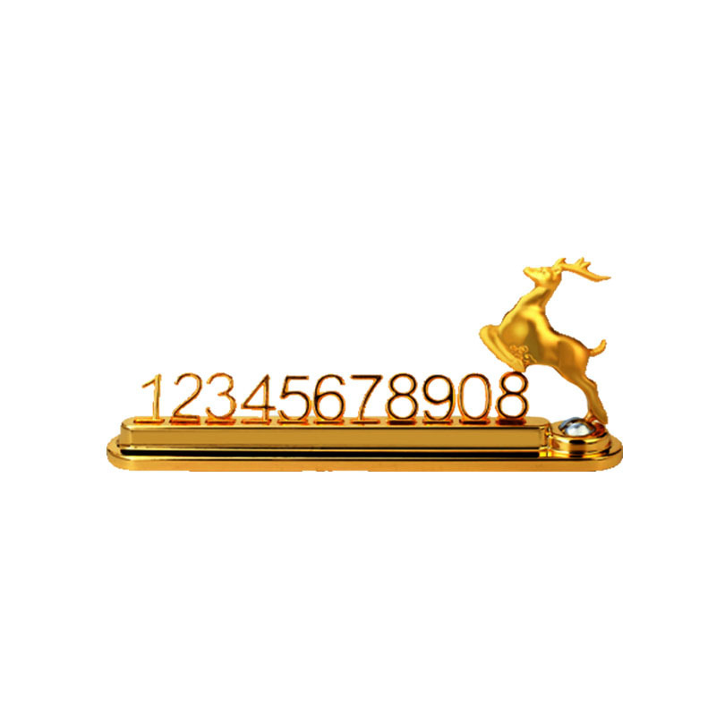 Placă temporară de parcare pentru autoturism, metal, model YH-L2061, Logo imprimat, Etichetă privată licențiată, Personalizare disponibilă