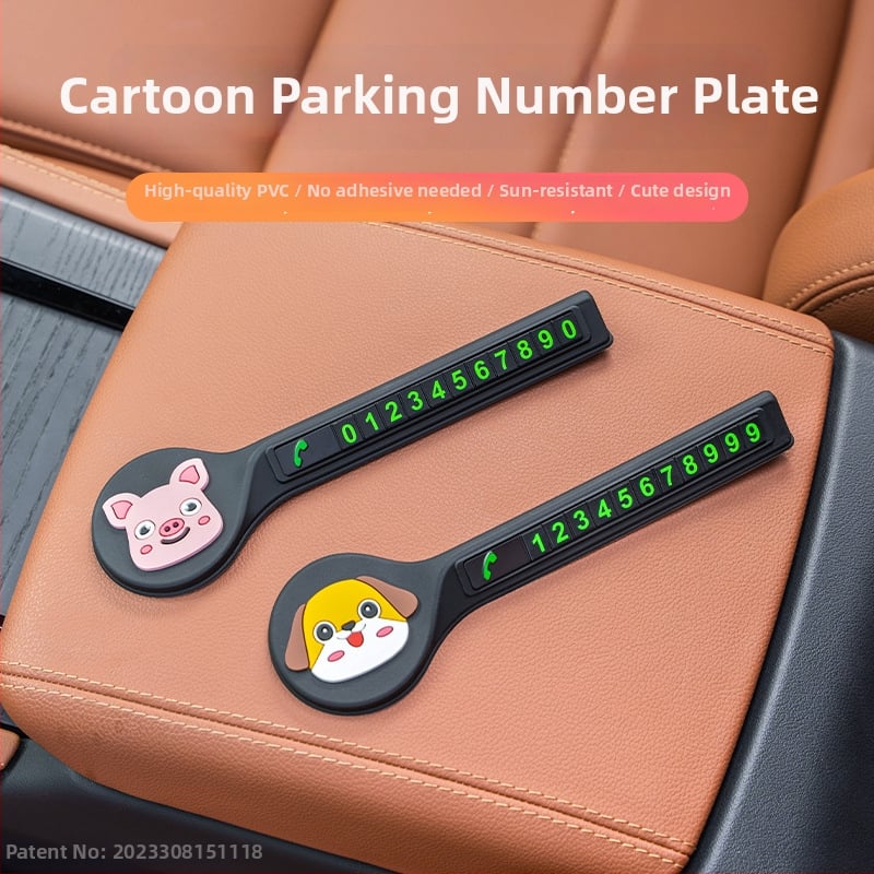 Znak privremenog parkiranja automobila, Bevis, PVC mekana guma, model STOP znak, otisak loga, prilagodljiv, licenci privatna etiketa