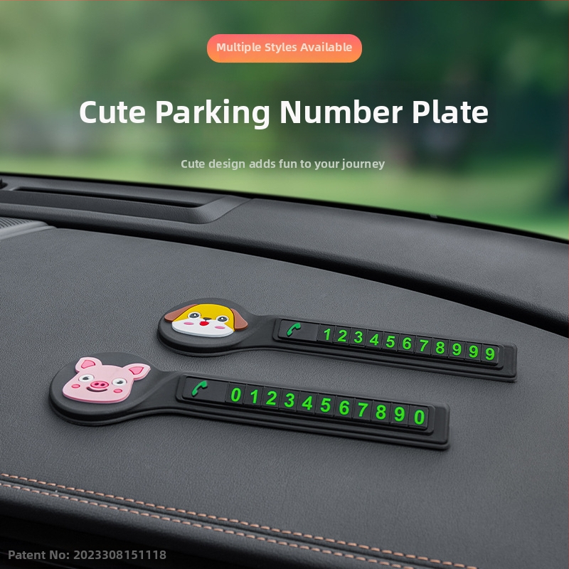 Znak privremenog parkiranja automobila, Bevis, PVC mekana guma, model STOP znak, otisak loga, prilagodljiv, licenci privatna etiketa