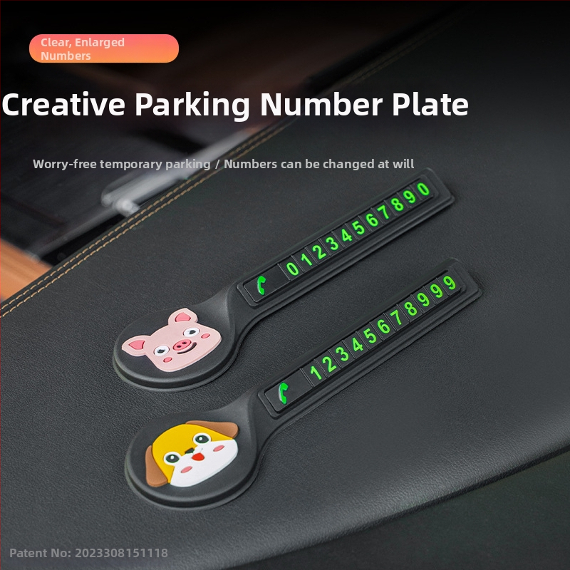 Znak privremenog parkiranja automobila, Bevis, PVC mekana guma, model STOP znak, otisak loga, prilagodljiv, licenci privatna etiketa