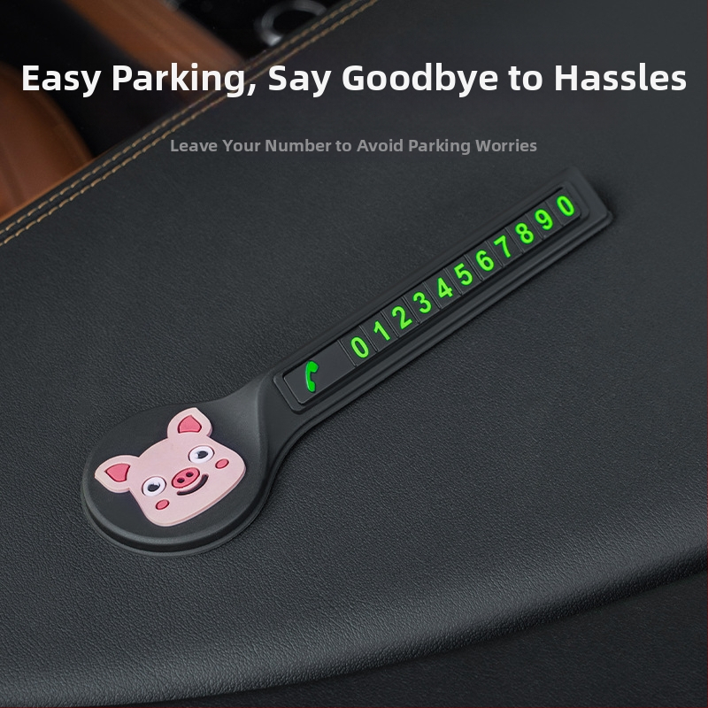 Znak privremenog parkiranja automobila, Bevis, PVC mekana guma, model STOP znak, otisak loga, prilagodljiv, licenci privatna etiketa