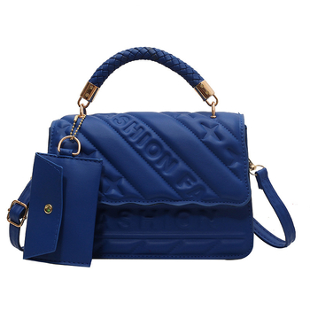 Geantă pătrată orizontală din PU, stil Street Trend, cu capac, buzunar interior pentru telefon și căptușeală din piele sintetică