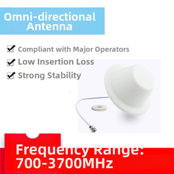 Iekštelpu griestu antena, omni-direkcija, 698–3700 MHz, ar sēņu galvas dizainu, komunikāciju infrastruktūrai