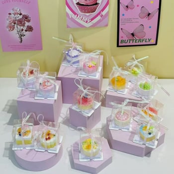 Gyantából készült mini torta dekorfigura fotózáshoz és asztali dekorációhoz; Anyag: gyanta; Kategória: Cartoon; Használat: fotózás; Asztali dekoráció