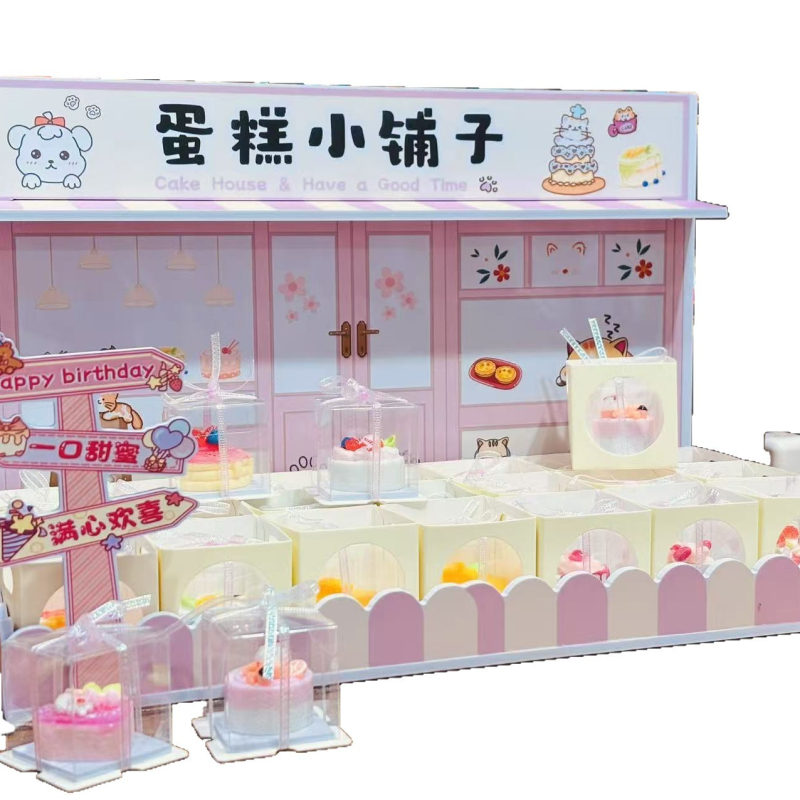 Gyantából készült mini torta dekorfigura fotózáshoz és asztali dekorációhoz; Anyag: gyanta; Kategória: Cartoon; Használat: fotózás; Asztali dekoráció