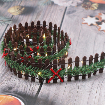 Gard de grădină Zakka Micro Landscape - Lemn, Făcut Manual, Stil Pastoral, Personalizare