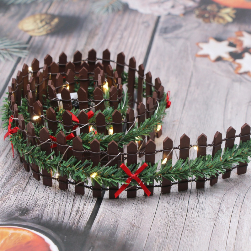 Gard de grădină Zakka Micro Landscape - Lemn, Făcut Manual, Stil Pastoral, Personalizare