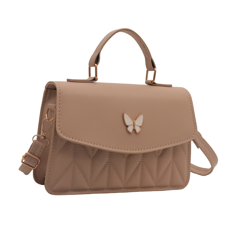 Kis négyzet alakú táska, utcai stílus, PU anyag, vízszintes négyzet alakú forma, cipzár, telefontok