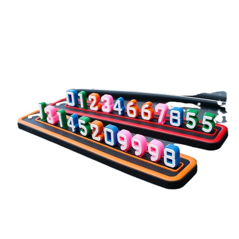 Bevis 4D parkolókártya autóhoz — egyszerű kialakítás, ideiglenes parkolás, testreszabás, PVC lágy gumi, logó nyomtatás, modell Stop Sign