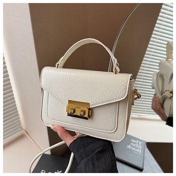 Naistele PU crossbody kott, horisontaalne ruudukujuline kuju, kattega sulgemine, polüestri vooder, üks õlarihm