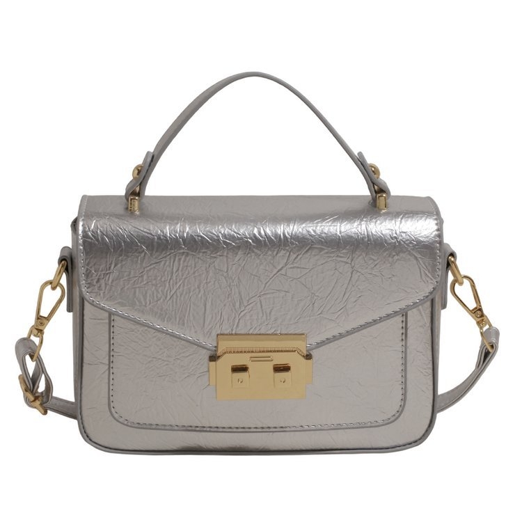 Naistele PU crossbody kott, horisontaalne ruudukujuline kuju, kattega sulgemine, polüestri vooder, üks õlarihm